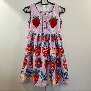 NWOT Mini Taylor Sleeveless Strawberry Kids Dress